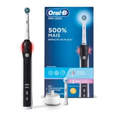 Escova Elétrica Recarregável Oral-B Pro 2000 Sensi Ultrafino 220v + 1 Refil Sensi Ultrafino