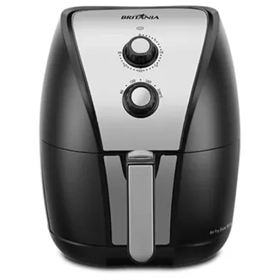 Fritadeira sem Óleo Britânia Air Fryer BFR11PI, 4,4 Litros, 1500W, Preto/Inox