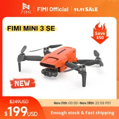 [Aliexpress] Drone FIMI MINI 3 SE 4K 30fps, Gimbal, 249g até 9km de distância 