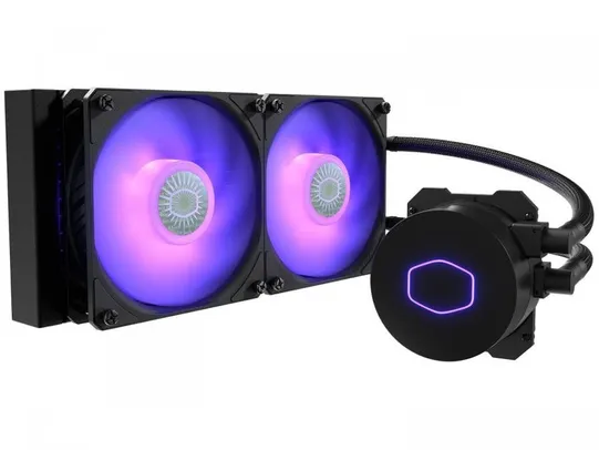 Water Cooler Master MasterLiquid ML240L V2 RGB - 120mm RGB Intel AMD | R$ 476