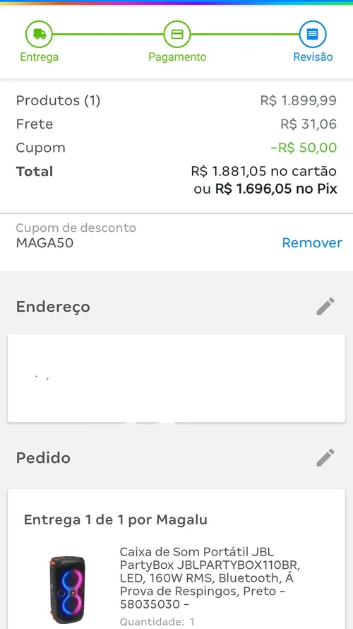 Imagem na descrição da promoção