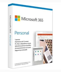 Microsoft 365 Personal Assinatura Anual para 1 Usuário 
