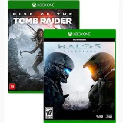 [AMERICANAS] Game Rise Of The Tomb Raider + Game Halo 5: Guardians - Xbox One - R$179,91