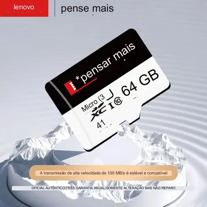 [Conta Nova R$14.9] Lenovo Thinkplus  Micro SD 64GB Cartão de Memória