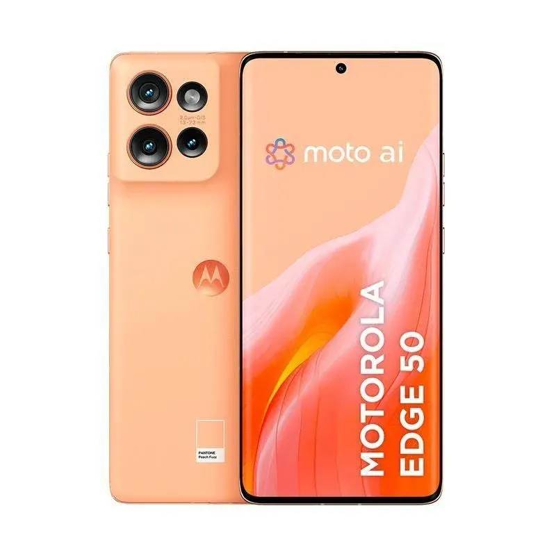 Imagem do produto Smartphone Motorola Edge 50 5G - Peach Fuzz, 256GB, 24gb Ram Boost, Câmera Dupla 50 MP Sony, Selfie 32MP E Tela De 6.7"