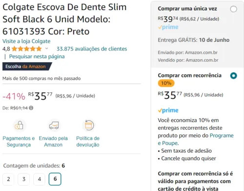 Imagem na descrição da promoção