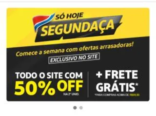 Extra mercado com 50% na segunda unidade, app clube extra