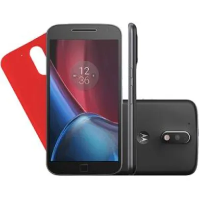 Smartphone Motorola Moto G4 Plus Dual Chip Android 6.0 Tela 5.5'' 32GB Câmera 16MP - Preto R$ 855