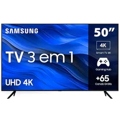 [REEMBALADO] Smart TV Samsung 50 Polegadas 4K UHD UN50CU7700GXZD