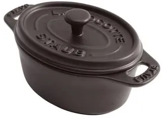 Caçarola Oval, Cerâmica, Preto, 11 cm, STAUB | R$99