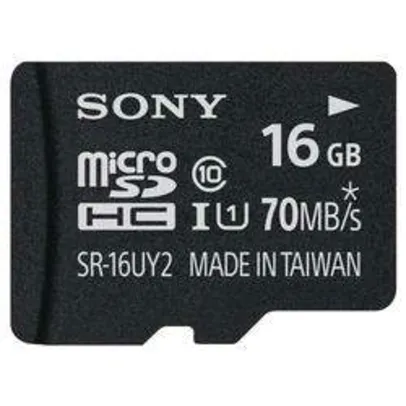 [Walmart] Cartão de Memória Sony Micro SD SR16UY2A/TQ 16 GB por R$ 30