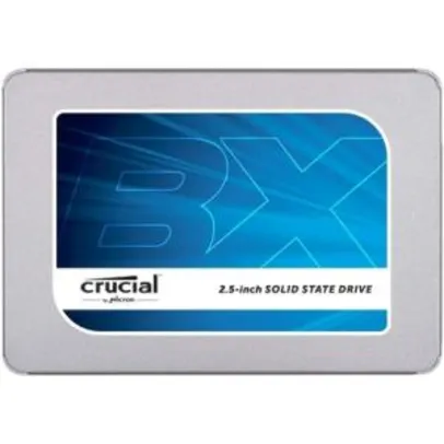 SSD Crucial BX300 2.5' 120GB SATA III 6Gb/s Leituras: 555MB/s e Gravações: 510MB/s - CT120BX300SSD1 R$126