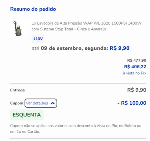 Imagem na descrição da promoção