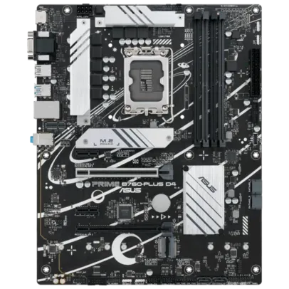 Placa Mãe Asus PRIME B760-PLUS D4, Chipset B760, Intel LGA 1700, ATX, DDR4, 90MB1CW0-M1EAY0