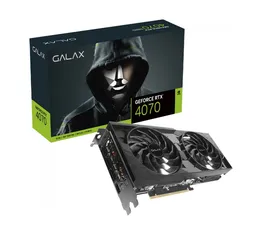 Placa de Vídeo Galax NVIDIA GeForce RTX 4070 D6 1CLICK OC X2, 12GB, GDDR6, DLSS, Ray Tracing, 47NOL7MDABDX