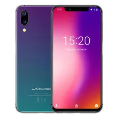 UMIDIGI One 5.9 Inch FullSurface Global LTE Band 4GB RAM 32GB ROM Helio P23 Octa-core 4G Smartphone - light color R$491