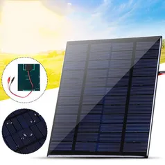 Painel Solar de 10W com Clipes de Célula Solar de Silício Policristalino IP65 à Prova D'água