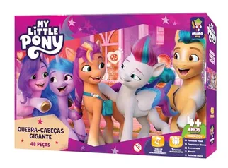 QUEBRA CABEÇA 48 PCS GIGANTE MY LITTLE PONY FESTA DOS SONHOS