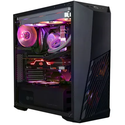 Gabinete Gamer Cooler Master K501L RGB, Mid Tower, Com 2 Fan, Black, Sem Fonte, MCB-K501L-KGNN-SR1