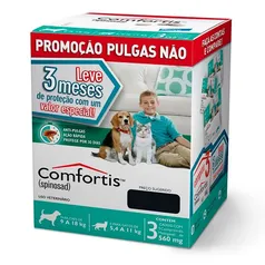 Combo Comfortis Antipulgas Cães E Gatos 560mg C/3 Unidades