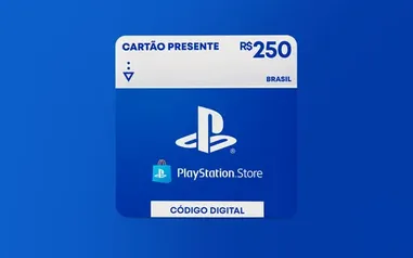 R$250 PlayStation Store - Cartão Presente Digital [Exclusivo Brasil]