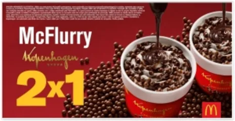 [Mc Donalds] Compre 1 Mc Flurry Chumbinho e leve 2 - Pegue Cupom