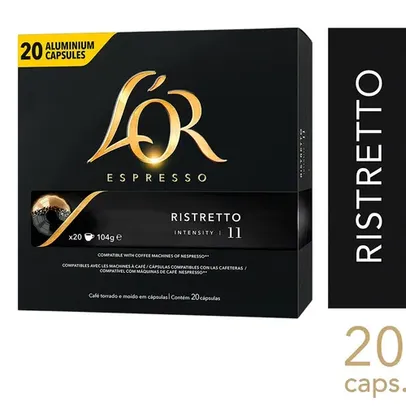 [ REGIONAL | LEVE 5 PAGUE 3 ] Café L'or Cápsula Ristretto 20 unidades - R$ 0,74 Cada Cápsula