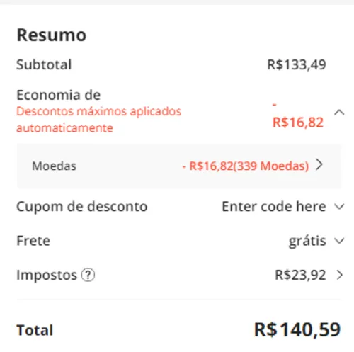 Imagem na descrição da promoção