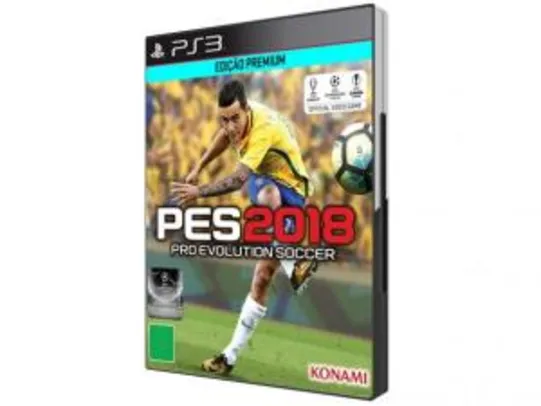 PES 2018 para PS3 - R$ 94