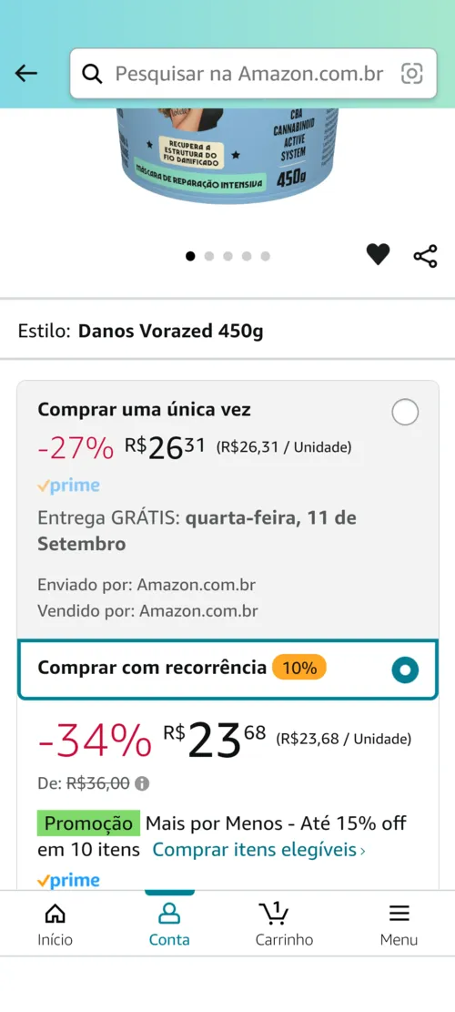 Imagem na descrição da promoção