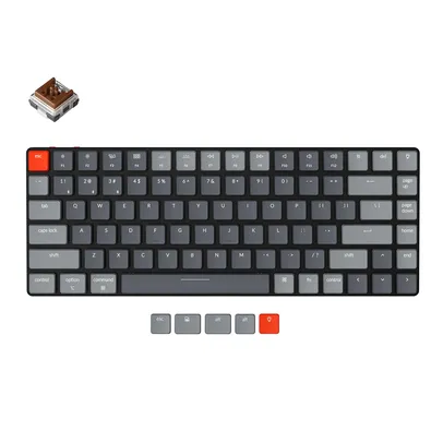 Keychron - Teclado mecânico K3 E V2, ultrafino