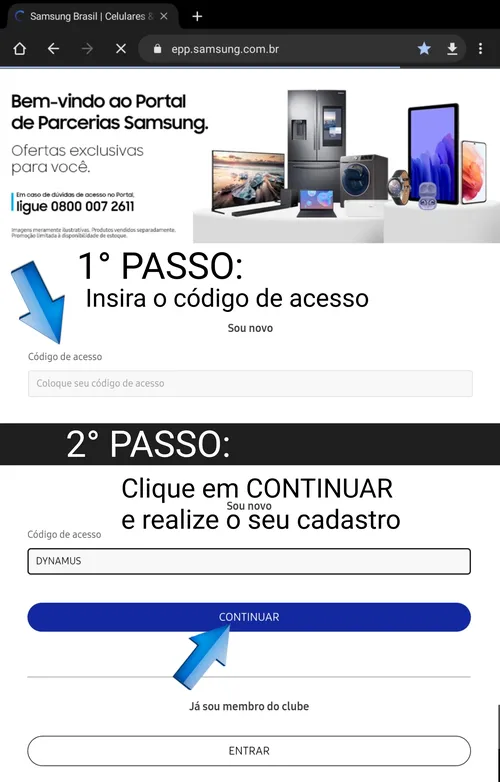 Imagem na descrição da promoção