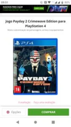 Jogo Payday 2 Crimewave Edition para PlayStation 4 | R$ 33