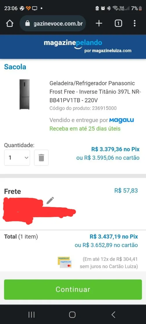 Imagem na descrição da promoção