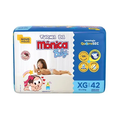 Fralda Turma Da Monica Baby Com 42 Tamanho Xg