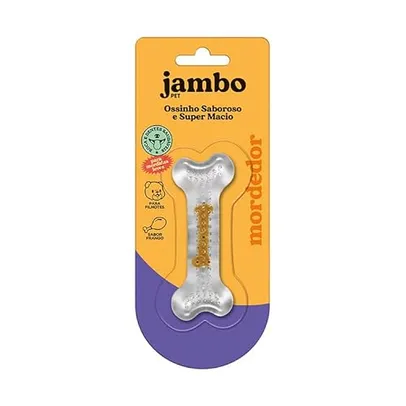 Osso Silicone Boninho Pequeno Frango Jambo Para Cães JAMBO PET