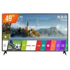 Smart TV LED 49" LG ThinQ AI 4K 49UK631C 120HZ | R$1.759