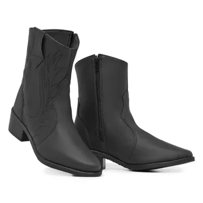 Bota Texana Feminina Confort Country Cano Curto Pelepincel