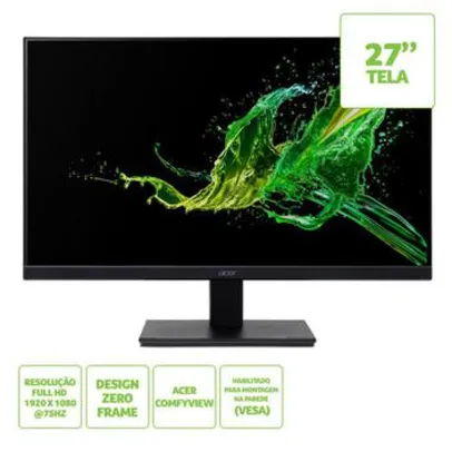 [Magalupay] Monitor Led 27'' Acer Hdmi Full HD IPS, 75Hz, 4ms - V277