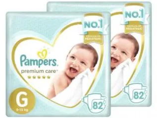 Fraldas Pampers Premium Care Tam. M/G/XG por R$ 150