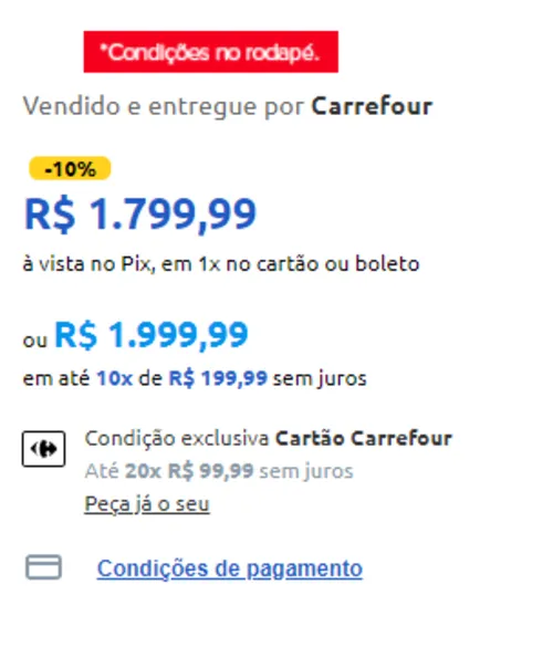 Imagem na descrição da promoção