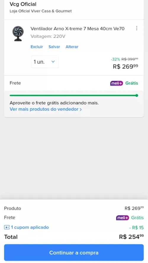 Imagem na descrição da promoção