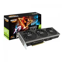 PLACA DE VÍDEO INNO3D NVIDIA GEFORCE RTX 3070 TI X3, 8GB, GDDR6X, 256BIT, LHR, N307T3-086X-1820VA45 | R$ 6399