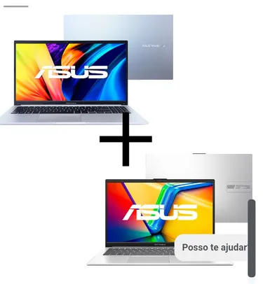 Vivobook  Asus i5 12450H 8gb 256gb W11 15,6 IPS + Vivobook i3 N305 4gb 256gb 15,6 FHD LINUX