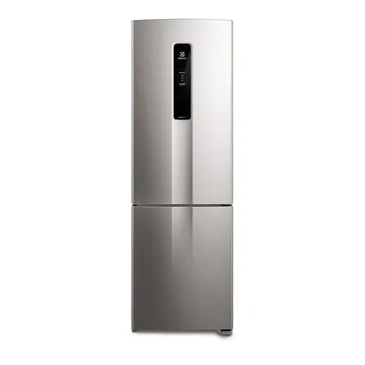 (CASHBACK ELECTROLUX R$3199) Geladeira Electrolux Frost Free 400L Efficient AutoSense Inverse cor Inox Look (DB44S)