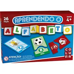 Jogo Pedagógico, Aprendendo o Alfabeto, Coluna, 26 Peças