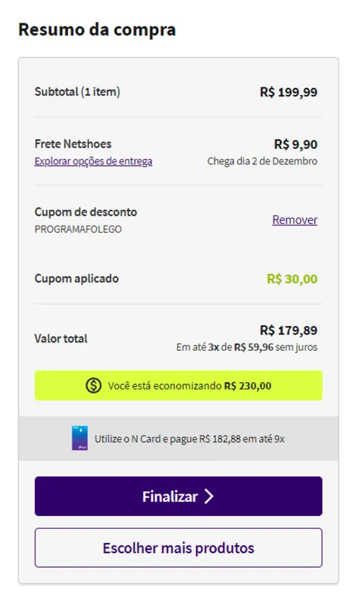 Imagem na descrição da promoção