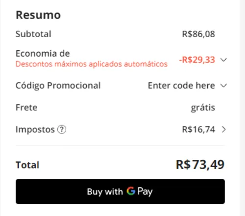 Imagem na descrição da promoção