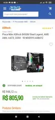 Placa-Mãe Asrock B450m Steel legend / Kabum | R$806