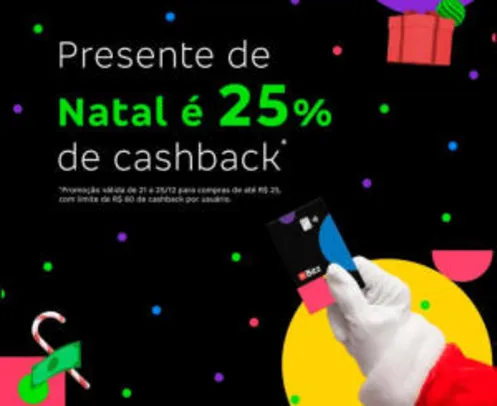 Aplicativo Bitz dará até R$60 de cahsback durante a semana do Natal